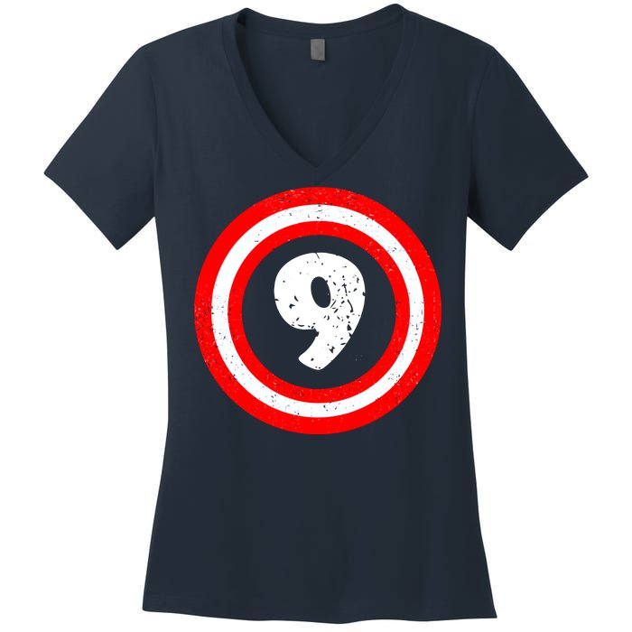 Captain 9th Birthday Women's V-Neck T-Shirt