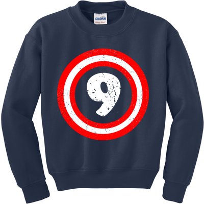 Captain 9th Birthday Kids Sweatshirt