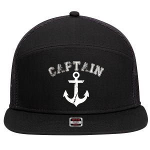 Captain Anchor 7 Panel Mesh Trucker Snapback Hat