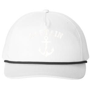 Captain Anchor Snapback Five-Panel Rope Hat