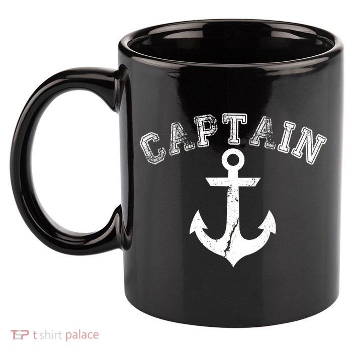 Captain Anchor 11oz C Handle Ceramic Mug