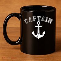Captain Anchor 11oz C Handle Ceramic Mug