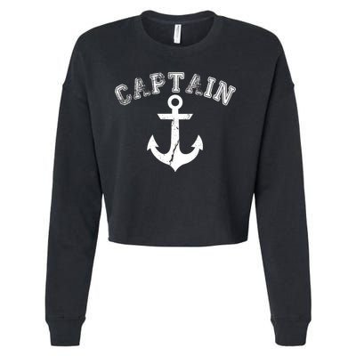 Captain Anchor Cropped Pullover Crew