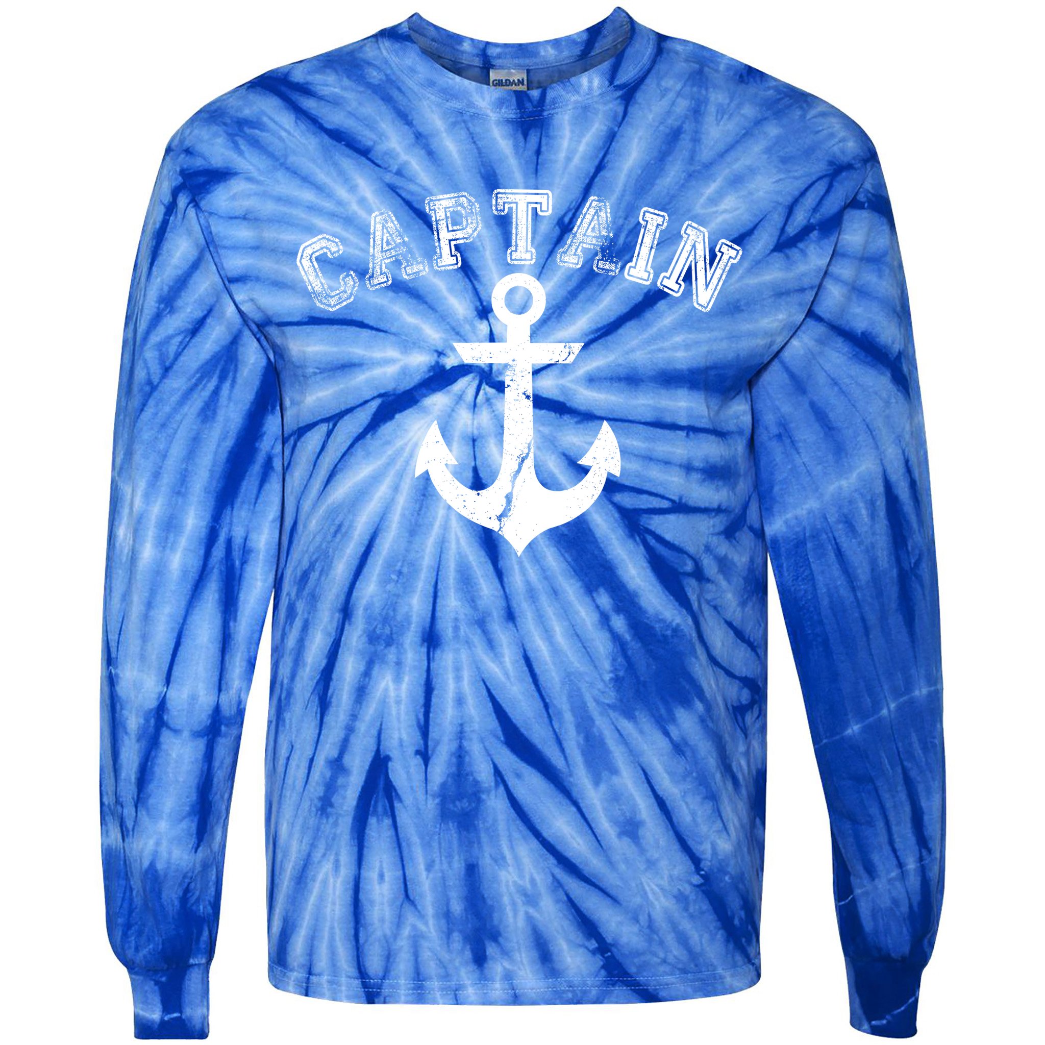 Captain Anchor Tie-Dye Long Sleeve Shirt