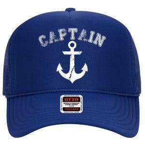 Captain Anchor High Crown Mesh Back Trucker Hat