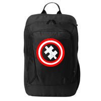 Captain Autism Distressed Shield City Backpack