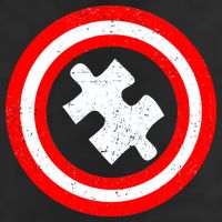 Captain Autism Distressed Shield Golf Towel
