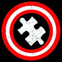 Captain Autism Distressed Shield Cropped Pullover Crew