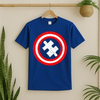 Captain Autism Distressed Shield T-Shirt