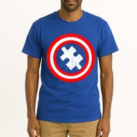 Captain Autism Distressed Shield Tall T-Shirt