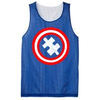 Captain Autism Distressed Shield Mesh Reversible Basketball Jersey Tank