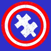 Captain Autism Distressed Shield Tank Top