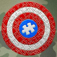 Captain Autism Puzzle Shield Legacy Tie Dye Trucker Hat