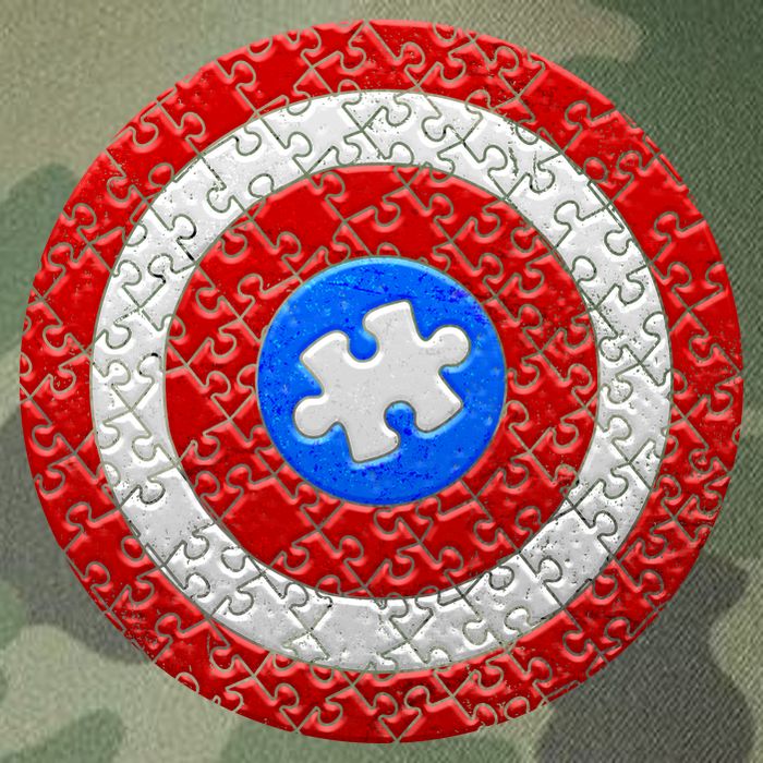 Captain Autism Puzzle Shield Legacy Tie Dye Trucker Hat