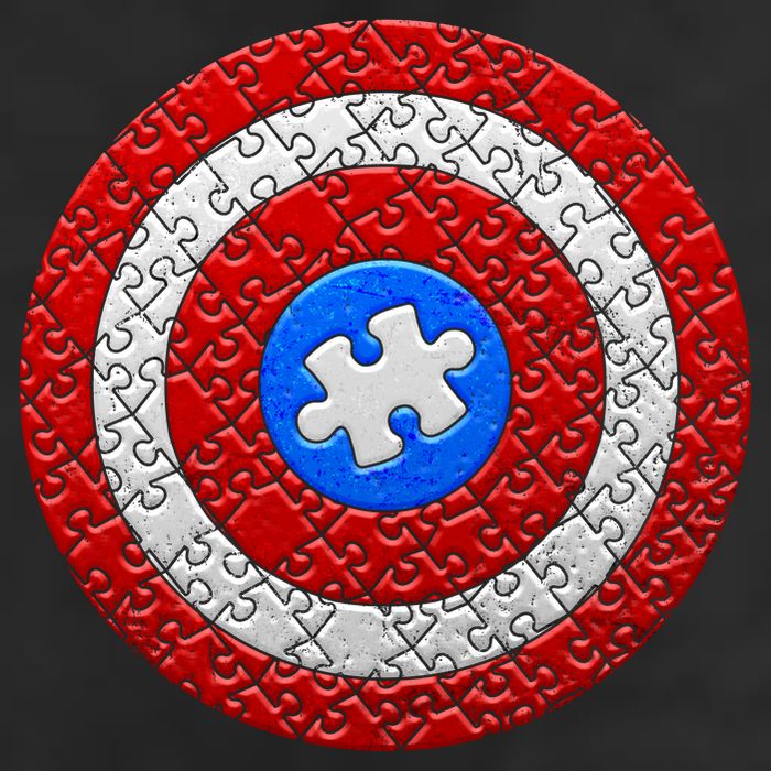 Captain Autism Puzzle Shield Cool Comfort Performance Bucket Hat