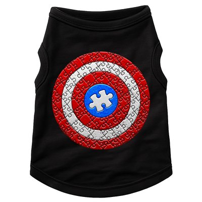 Captain Autism Puzzle Shield Doggie Tank