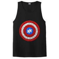 Captain Autism Puzzle Shield PosiCharge Competitor Tank