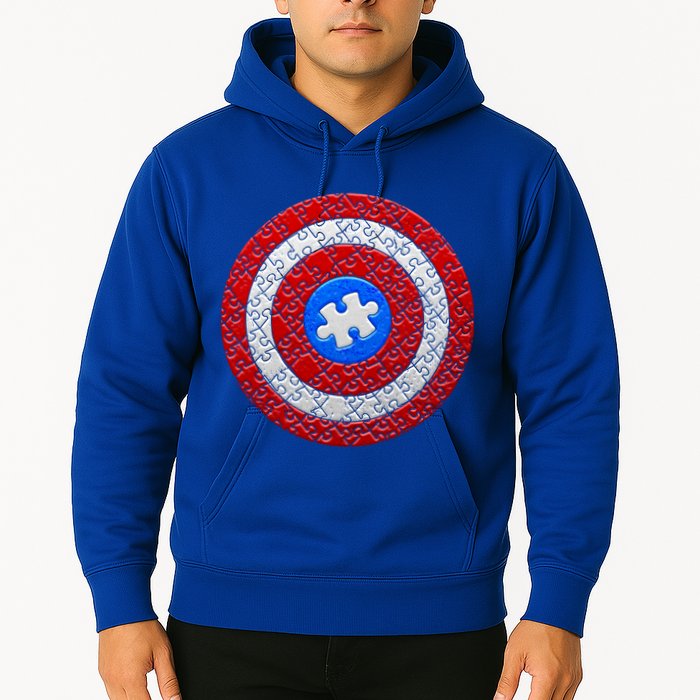 Captain Autism Puzzle Shield Hoodie