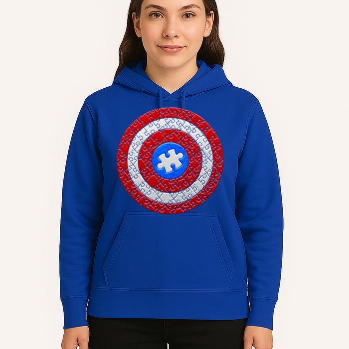 Captain Autism Puzzle Shield Hoodie