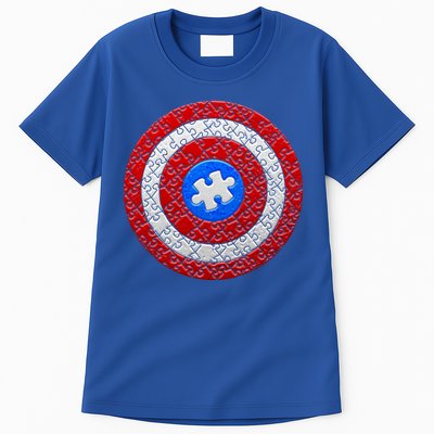 Captain Autism Puzzle Shield Tall T-Shirt