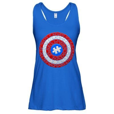 Captain Autism Puzzle Shield Ladies Essential Flowy Tank