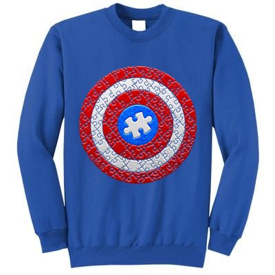 Captain Autism Puzzle Shield Tall Sweatshirt