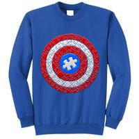 Captain Autism Puzzle Shield Tall Sweatshirt