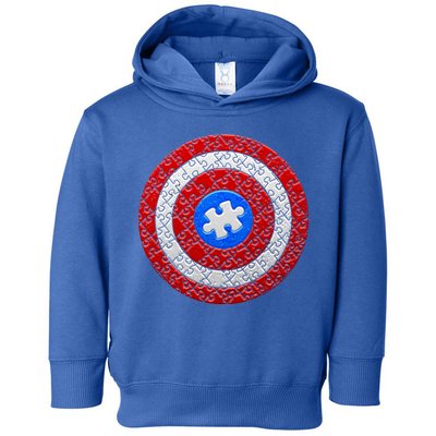 Captain Autism Puzzle Shield Toddler Hoodie