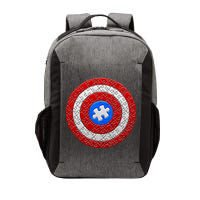 Captain Autism Puzzle Shield Vector Backpack