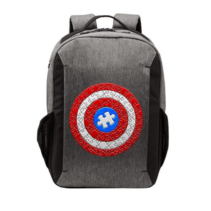 Captain Autism Puzzle Shield Vector Backpack