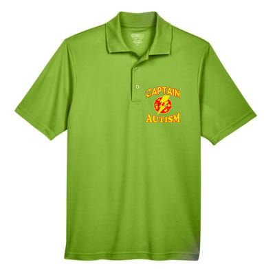 Captain Autism Superhero Logo Men's Origin Performance Pique Polo