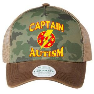 Captain Autism Superhero Logo Legacy Tie Dye Trucker Hat