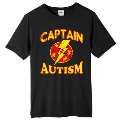 Captain Autism Superhero Logo Tall Fusion ChromaSoft Performance T-Shirt