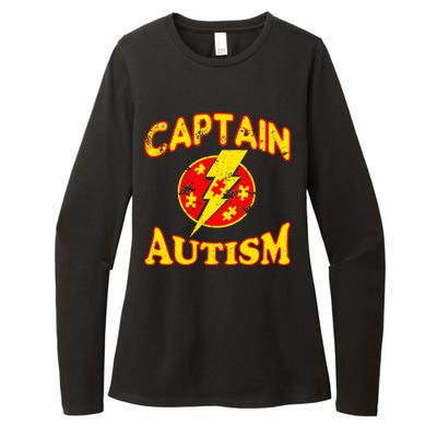 Captain Autism Superhero Logo Womens CVC Long Sleeve Shirt