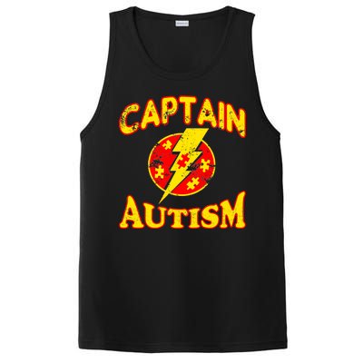 Captain Autism Superhero Logo PosiCharge Competitor Tank