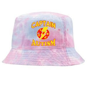 Captain Autism Superhero Logo Tie-Dyed Bucket Hat