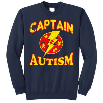 Captain Autism Superhero Logo Sweatshirt