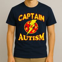 Captain Autism Superhero Logo T-Shirt