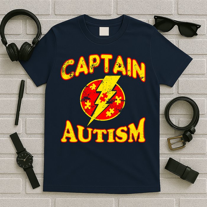 Captain Autism Superhero Logo T-Shirt
