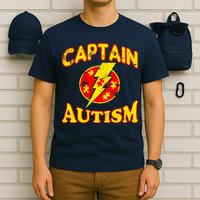 Captain Autism Superhero Logo T-Shirt