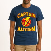Captain Autism Superhero Logo Tall T-Shirt