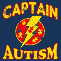 Captain Autism Superhero Logo Tall T-Shirt