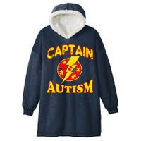 Captain Autism Superhero Logo Hooded Wearable Blanket