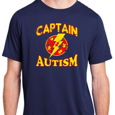 Captain Autism Superhero Logo Adult ChromaSoft Performance T-Shirt