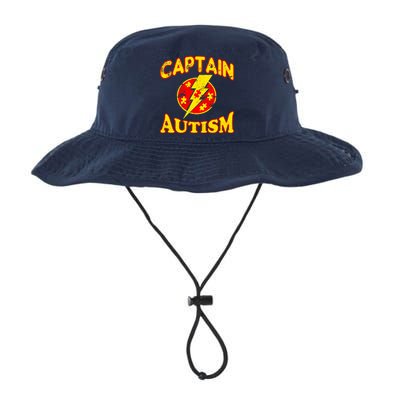 Captain Autism Superhero Logo Bucket Hat