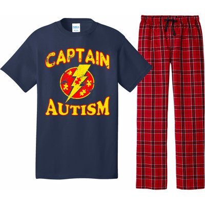 Captain Autism Superhero Logo Pajama Set