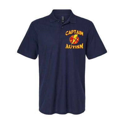 Captain Autism Superhero Logo Softstyle Adult Sport Polo