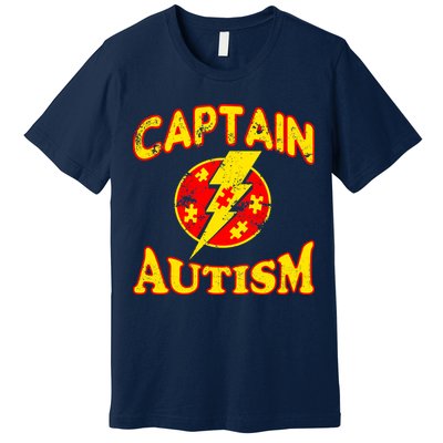 Captain Autism Superhero Logo Premium T-Shirt