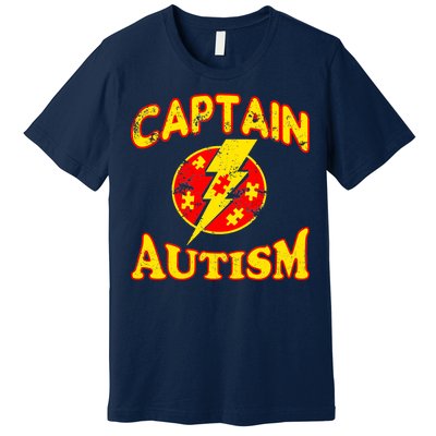 Captain Autism Superhero Logo Premium T-Shirt