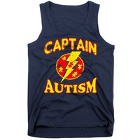 Captain Autism Superhero Logo Tank Top
